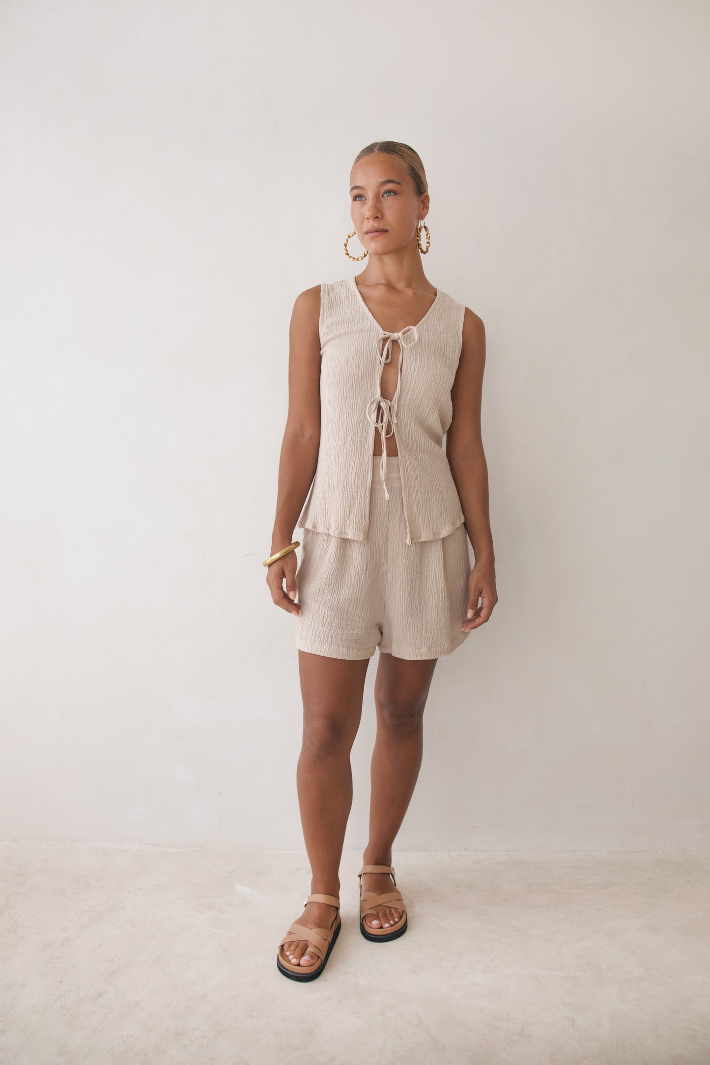 Jasmine Short Sleeve - Natural