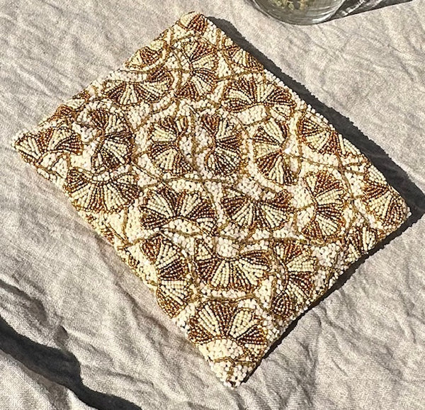 Bali Batik Beaded Clutch