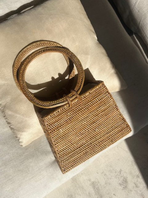 Handwoven Rattan Mini Bag