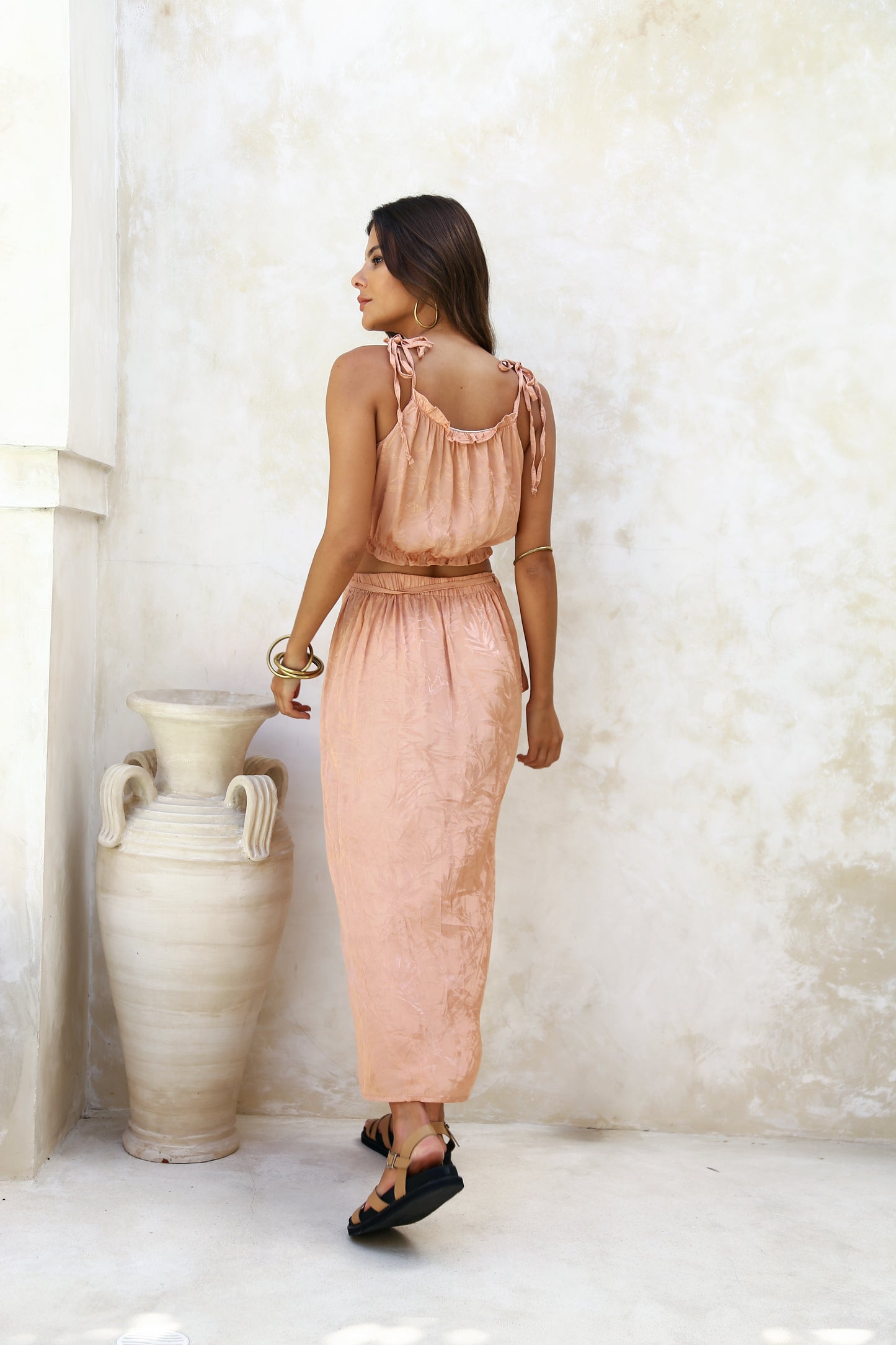 Mira Skirt - Pastel Peach